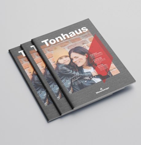 Mockup of the Wienerberger Magazine "Tonhaus"