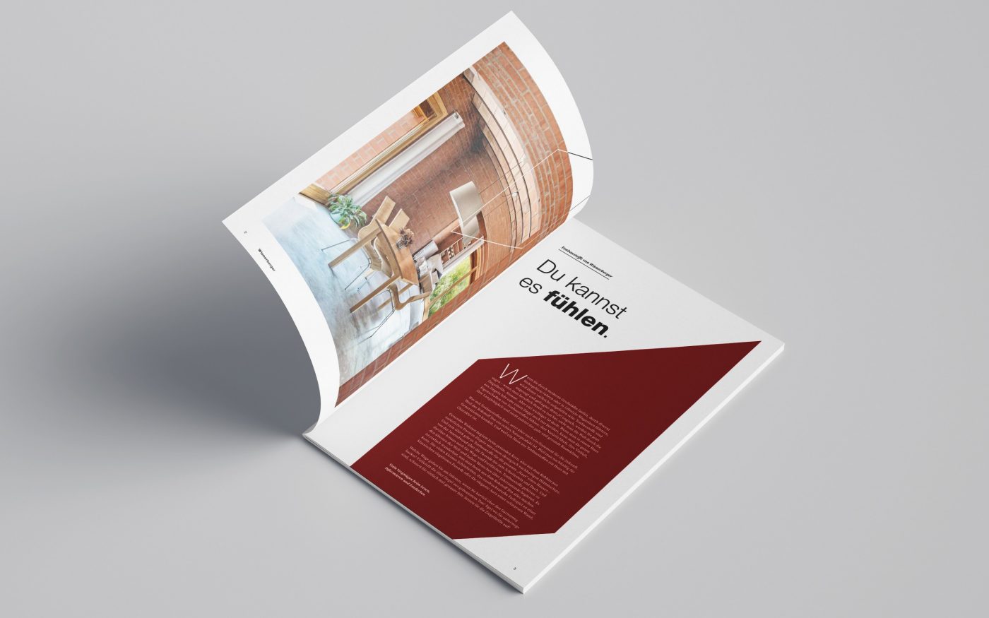 Mockup of the Wienerberger Magazine "Tonhaus"