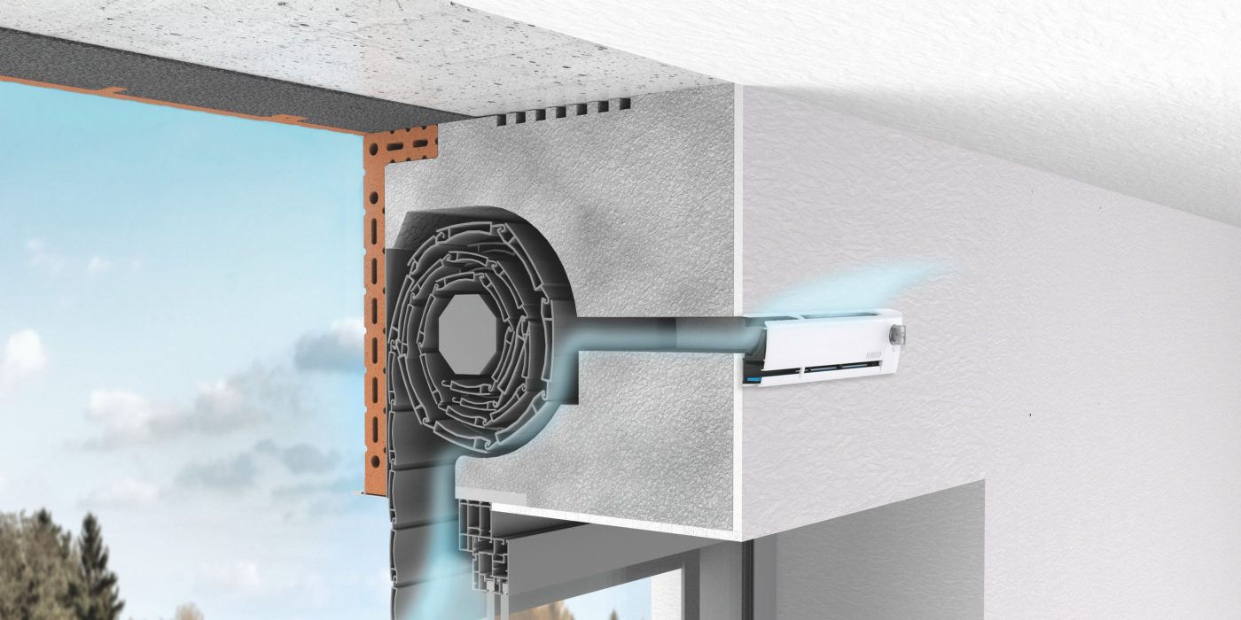 Poroton Aireco Wand Perspektive 1 Ebene