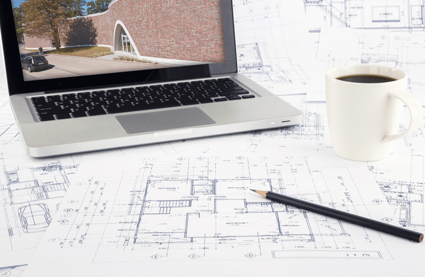 Laptop with Reference and Plan