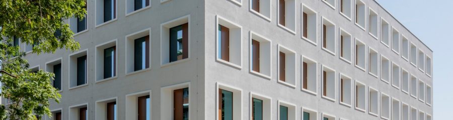 MFH, Caerphillystr., Am Sonnenberg, WBL Wohnungsbau Ludwigsburg GmbH, ARP Architekten, Fair-Wohnen-Modell, NaWoh Qualitätssiegel 2020, Nachhaltiger Wohnungsbau, KfW-Energieeffizienzhaus 55, Poroton-Systemzubehör, WDF