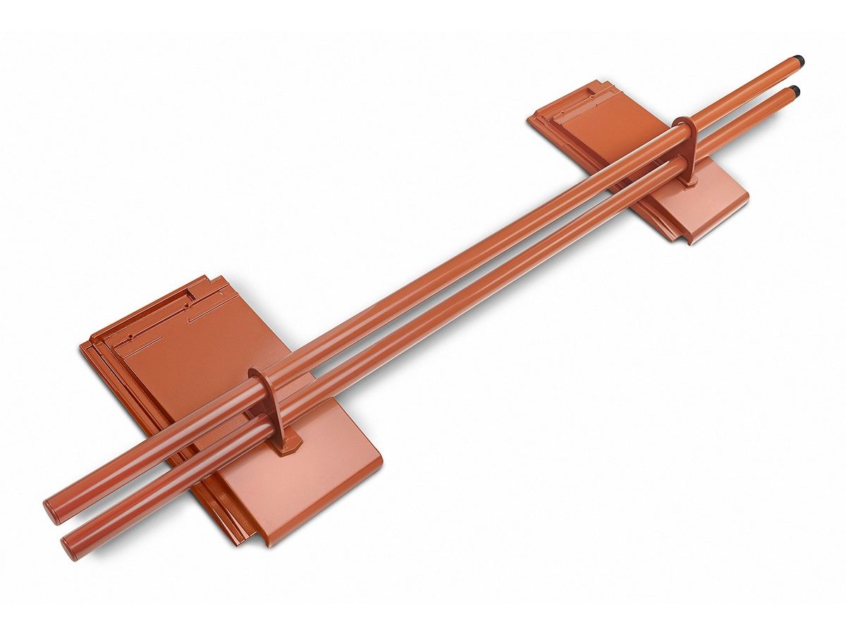 Koramic Schneerundrohre montiert