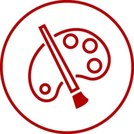 Icon for colour variety, multicolour