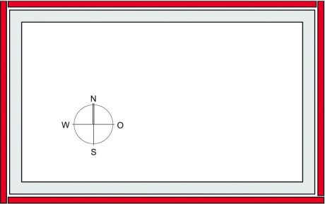 2D Zeichnung der Ausrichtung einer Dehnungsfuge