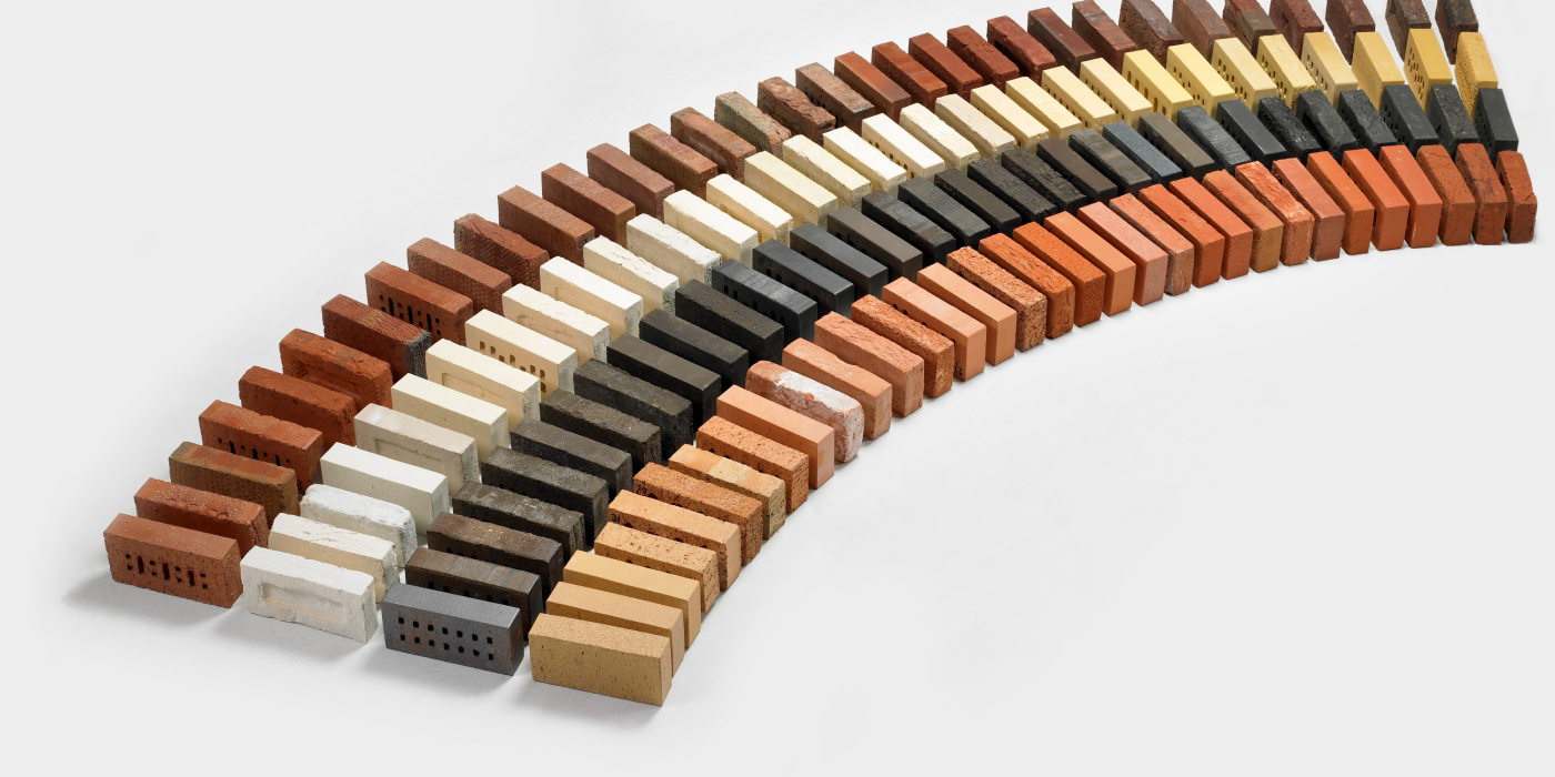 Terca bricks in different colors 