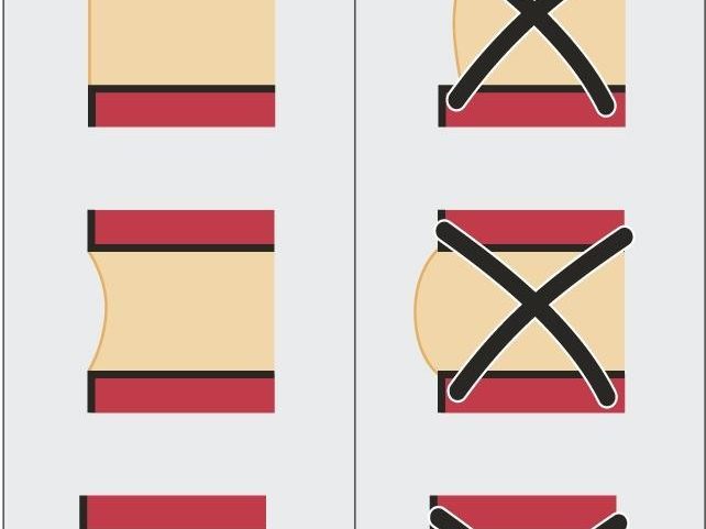 Korrekte Ausbildung der Fugen