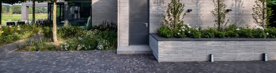 Single Family House, Terca  Polaris, Penter Eros getrommelt, Poroton Plan-T-18, mit Poolhaus