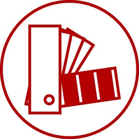 Icon for colour fastness, colour variety, color, fadeless, durability