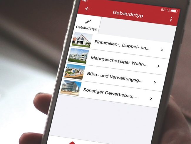 Hero Header Poroton Planungstool App