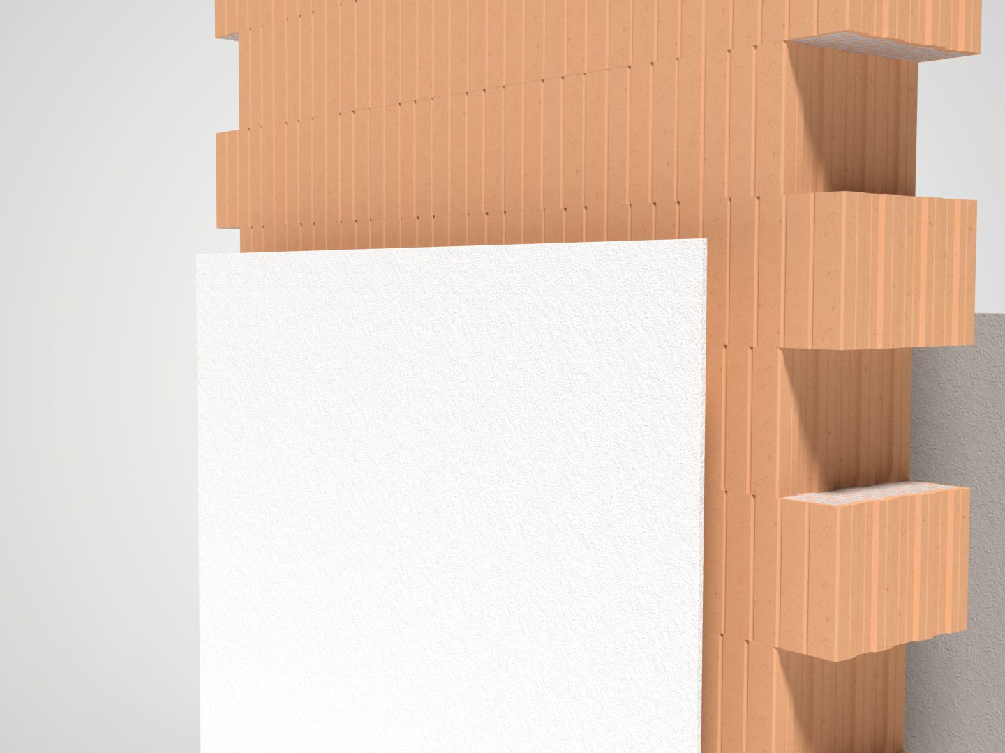 3D Wandaufbau monolithisch