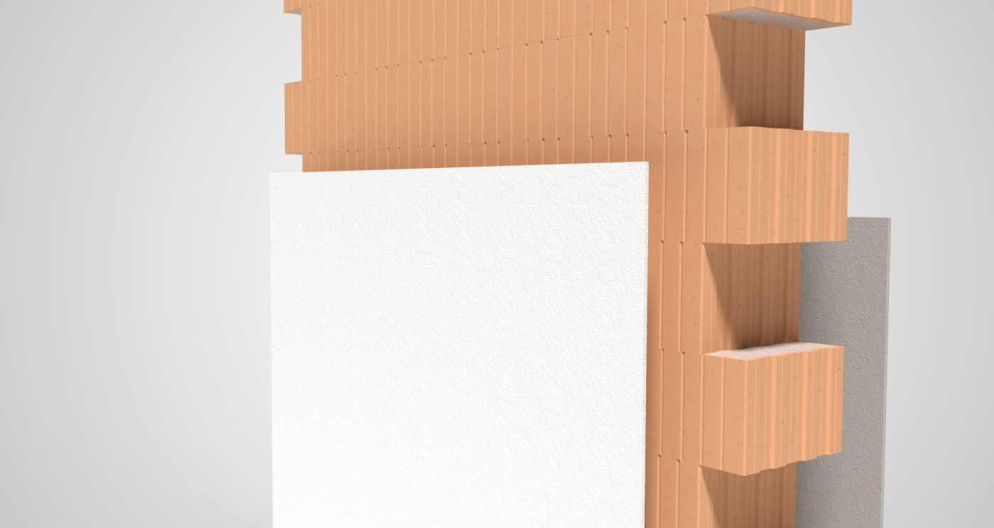 3D Wandaufbau monolithisch