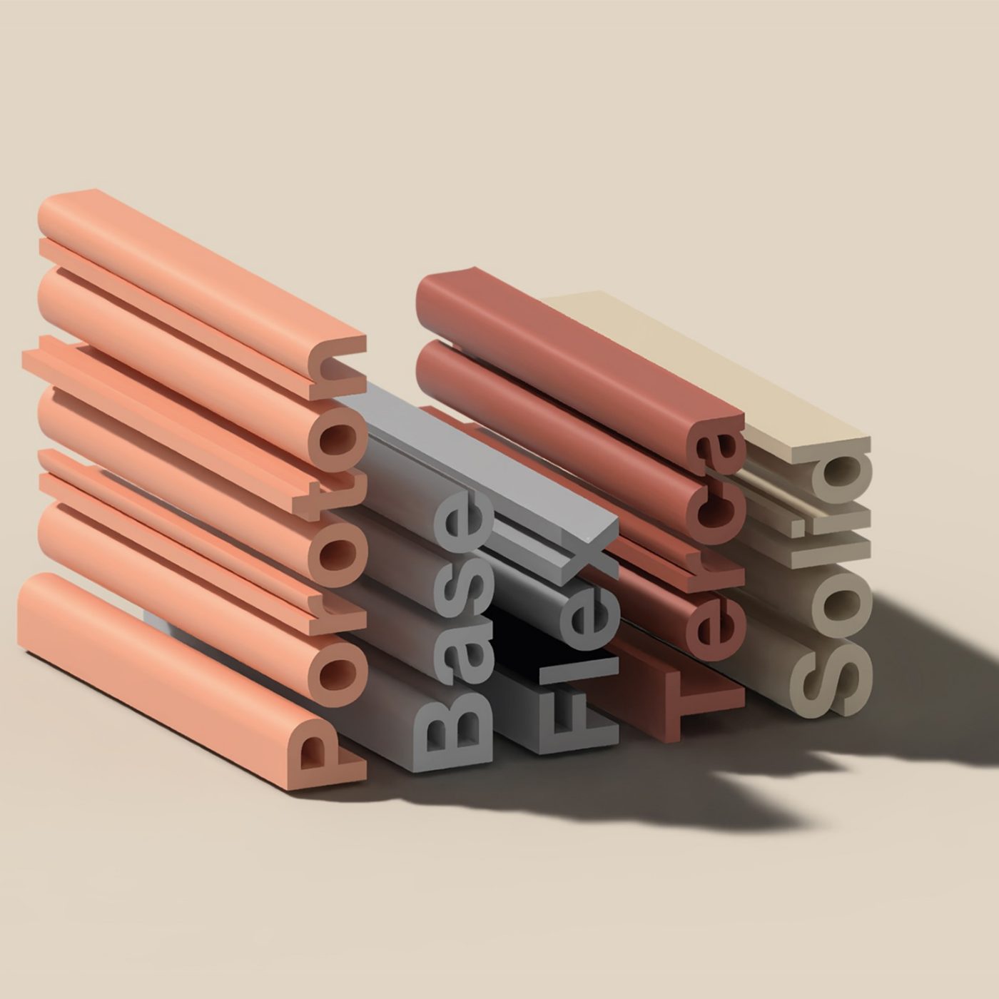 3D Schrift ONE