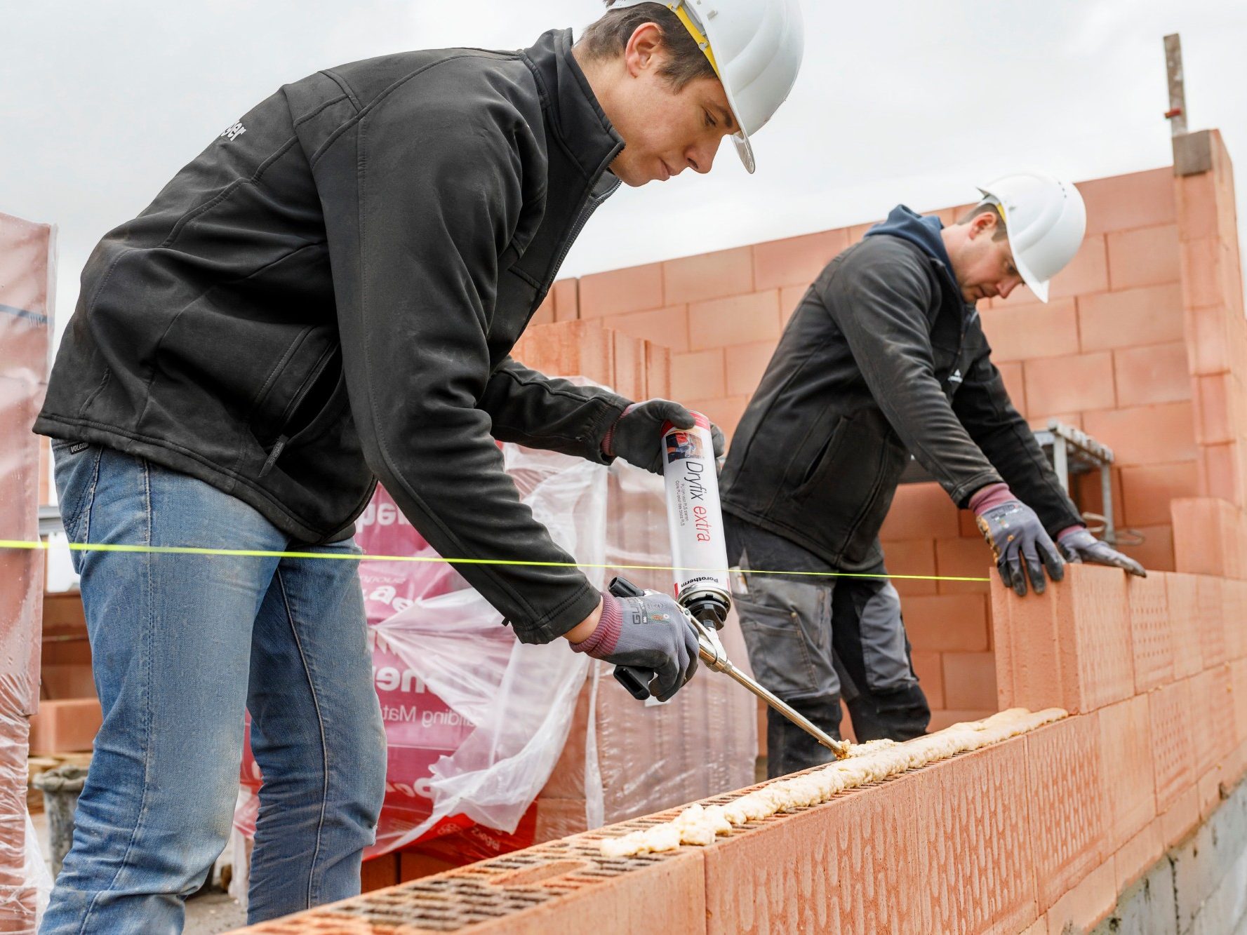 Installing Dryfix on yard