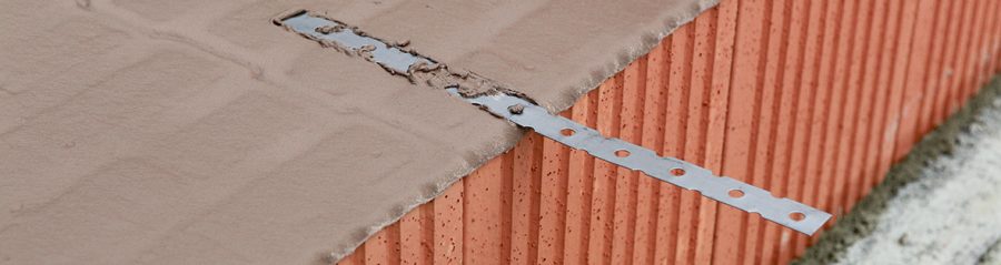 poroton, mortar, metal