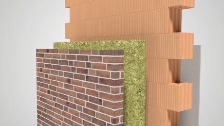 3D Wandaufbau zweischalig