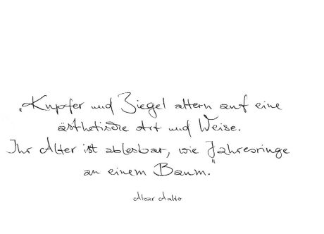 Strangpresskollektion Zitat Aalto Weiß rechts