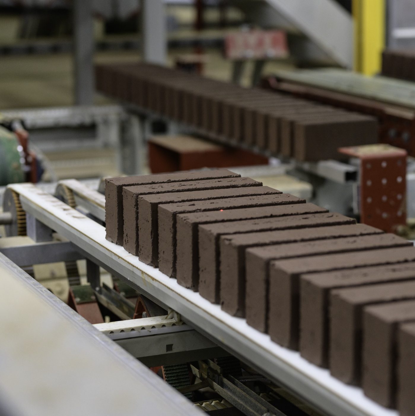 Raw clay bricks on their way to the tunnel dryer, Fast Forward Manufacturing Excellence