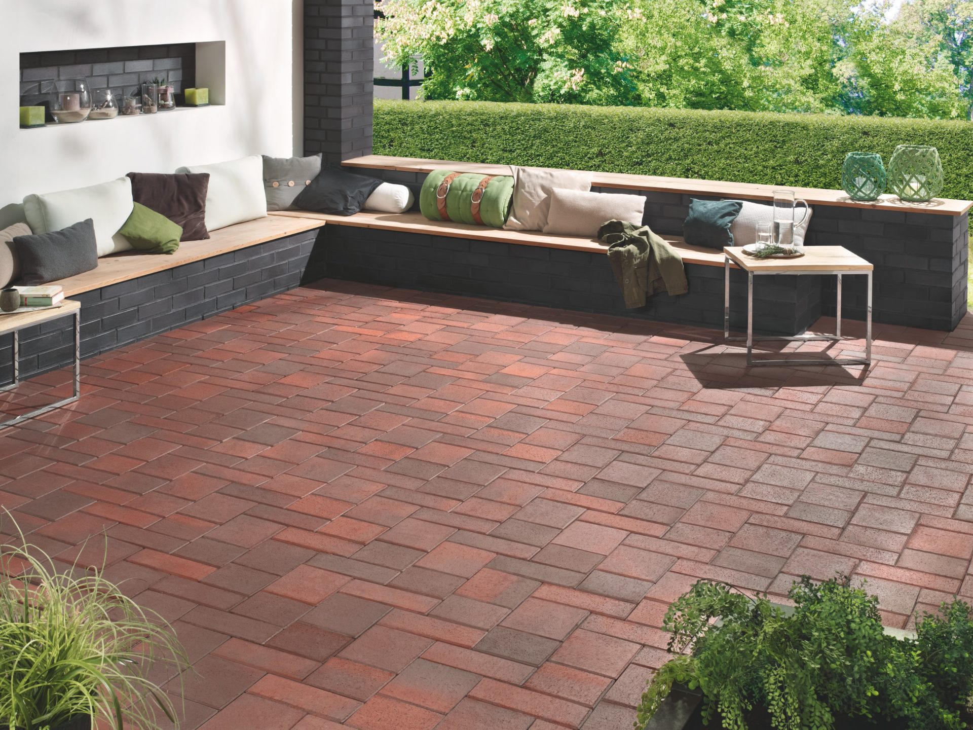 Reference cihlové dlažby Penter Rotblaubunt