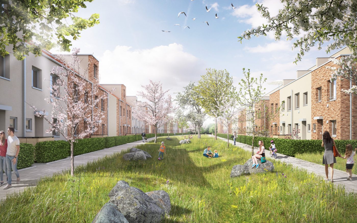 visualisierungen, rohstoff statt bauschutt, bremen, pgw projektgesellschaft gartenstadt werdersee, gewoba, ziegelwerk kirchkimmen