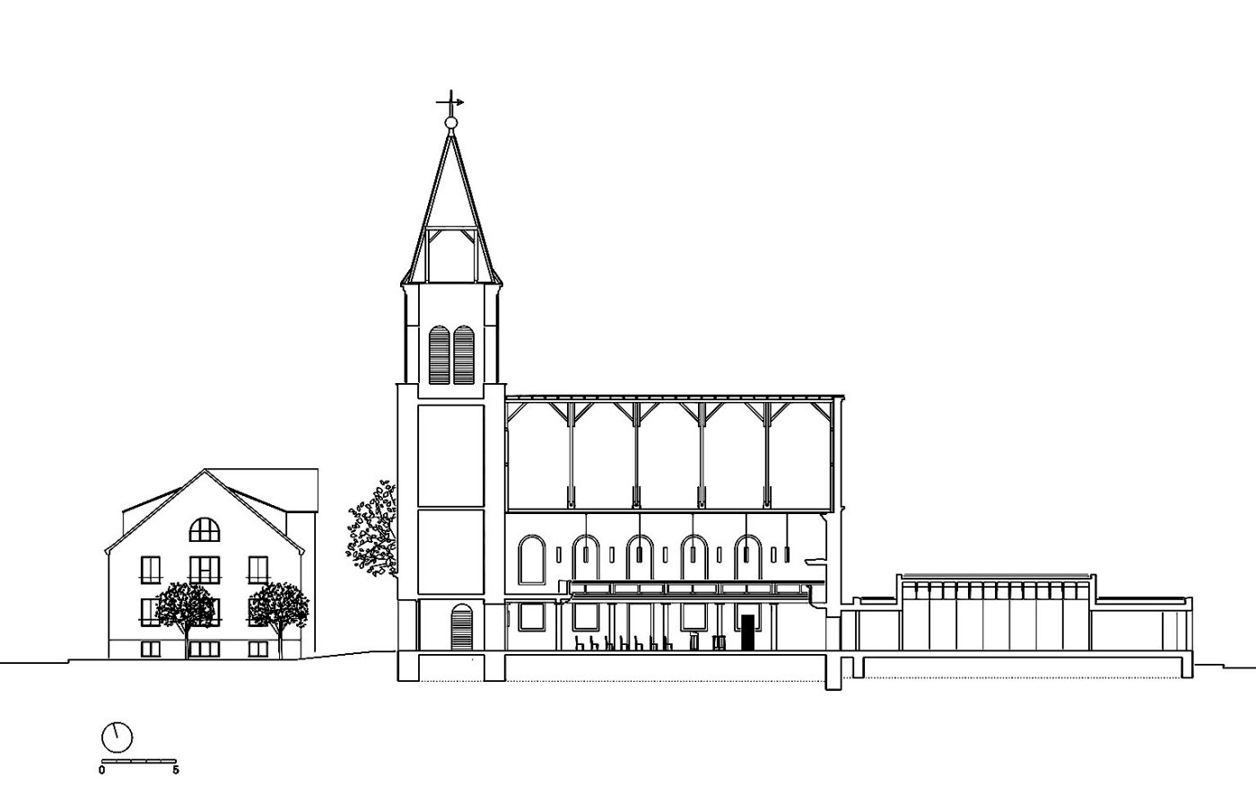 VON M Architekten, Anbau, verfüllte Ziegel, MiWo,