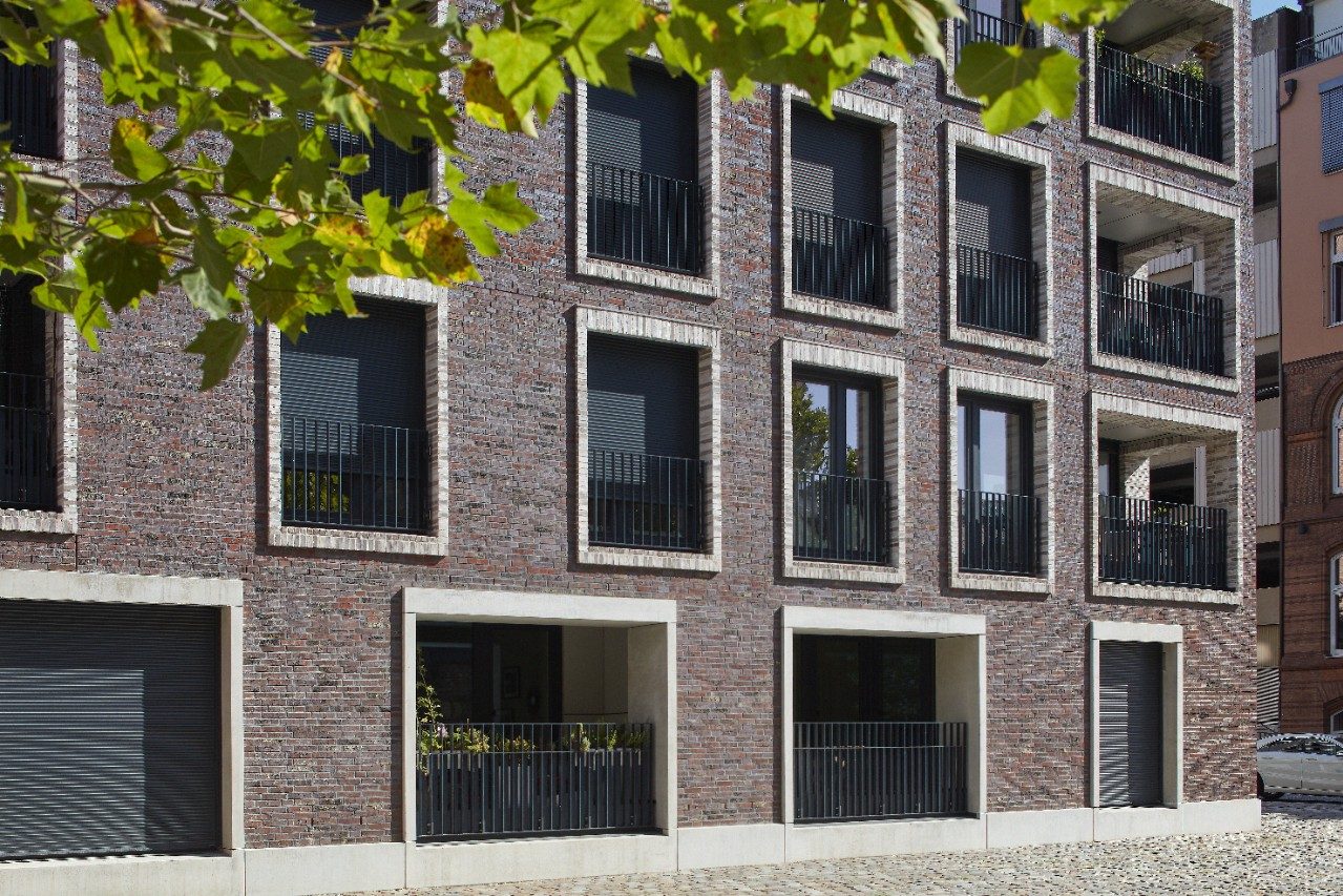 Building with Terca brick Rosslau Wechselsortierung, Katharinen-Quarter in Hamburg