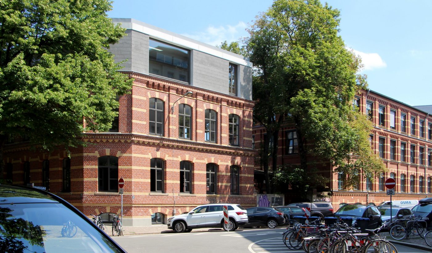 kontorhaus, leipzig, aufstockung, aufbau, sanierung, renovation, poroton, s9-mw, hlz 17,5-1,2, pfz 24,0, ziegeldecke,  brick-ceiling,knoche architekten
