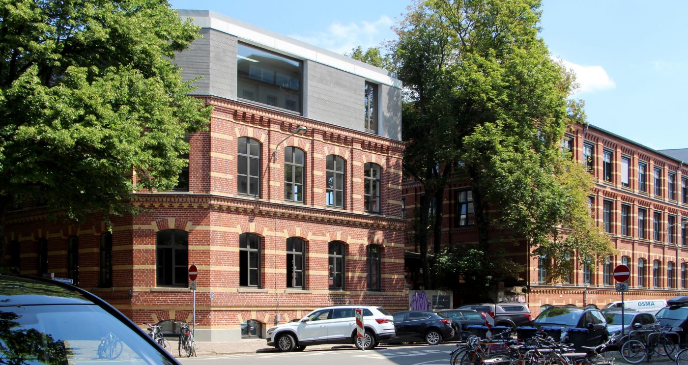 kontorhaus, leipzig, aufstockung, aufbau, sanierung, renovation, poroton, s9-mw, hlz 17,5-1,2, pfz 24,0, ziegeldecke,  brick-ceiling,knoche architekten