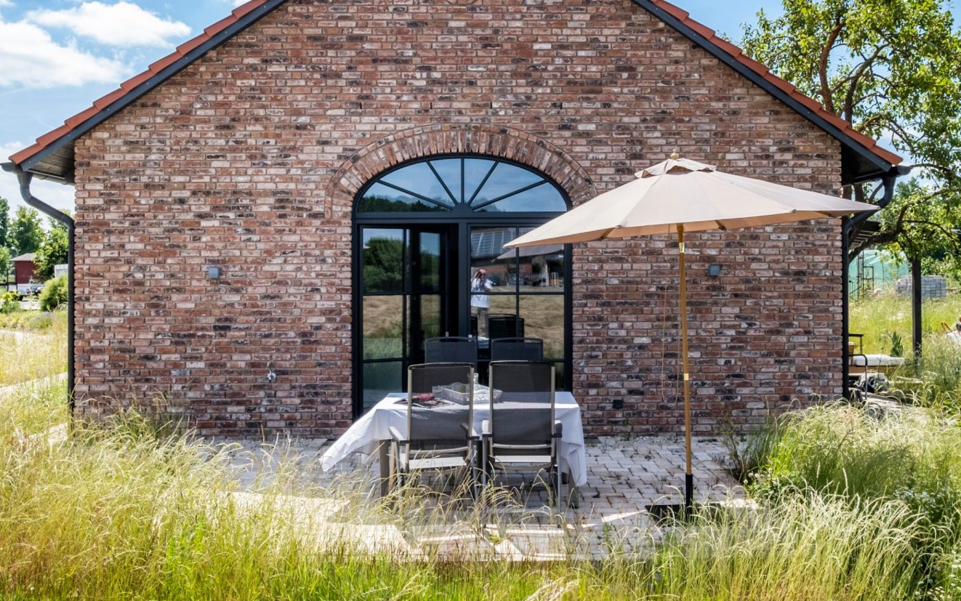 Retro Vormauerziegel, Rustica Olde Wells, Oude-Serie, Umbau, Sanierung, ehemaliger Hühnerstall,, Engelshove Architekten, Haus Görlich, 