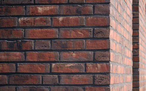 Close view of the wall - Poroton S10 - 36,5 - MW