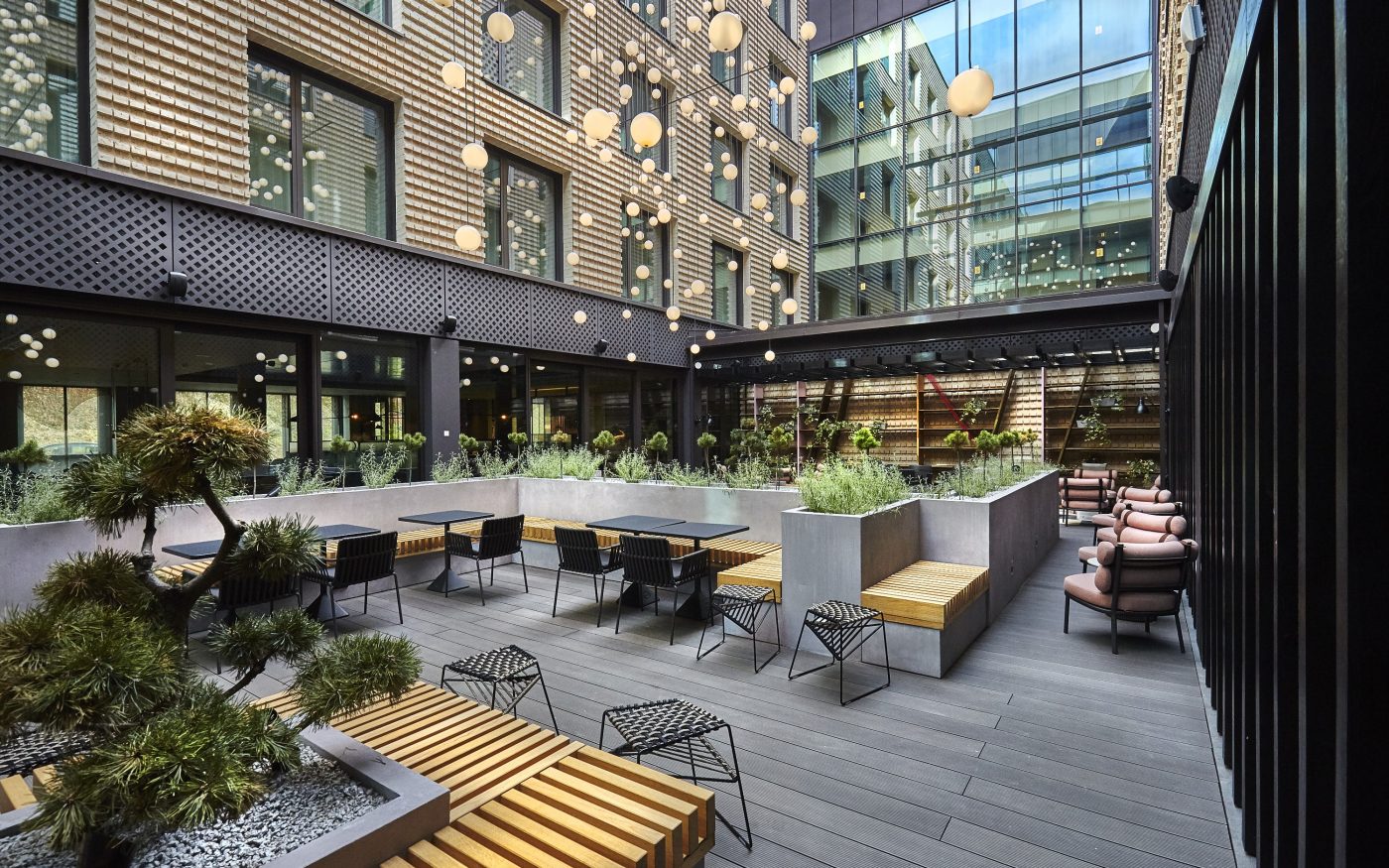 PURO hotel in Krakow Poland made with Binz 430 Terca brick