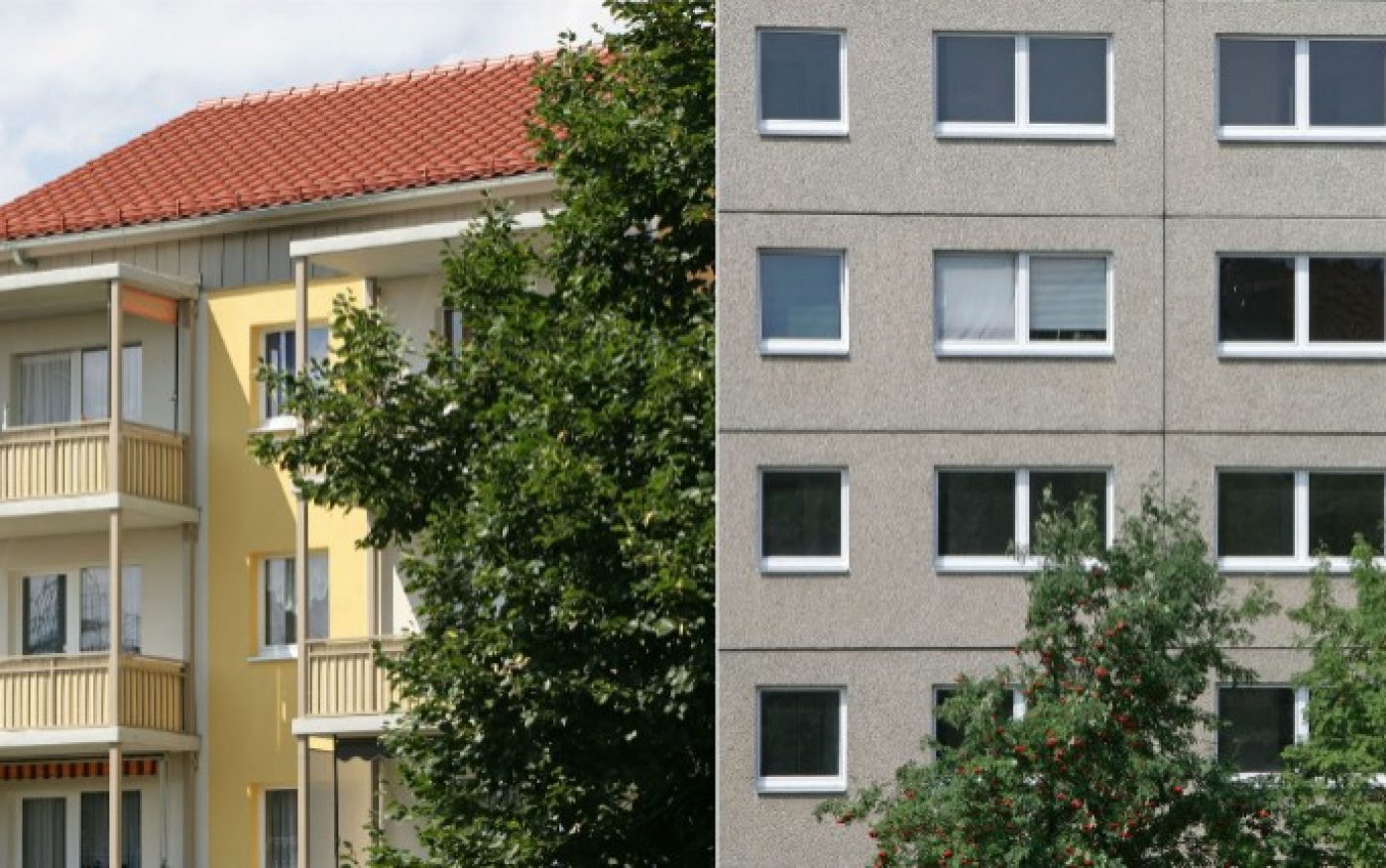 Front yard, Balcony, panel building, facade, window, roof,Balkon, Plattenbau, Fassade, Fenster, Dach, Alegra 8, naturrot