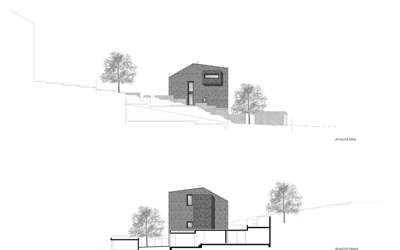 Stadthaus Stuttgart - Seitenansichten