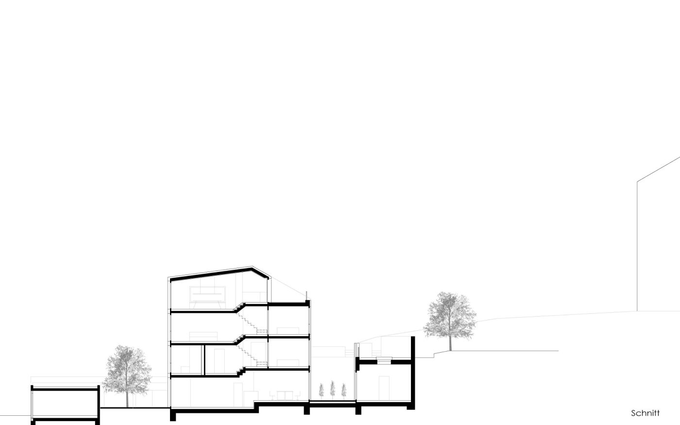 Stadthaus Stuttgart - Schnitt