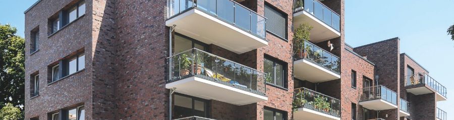 Buidling with Terca brick Cuxhaven Wechselsortierung