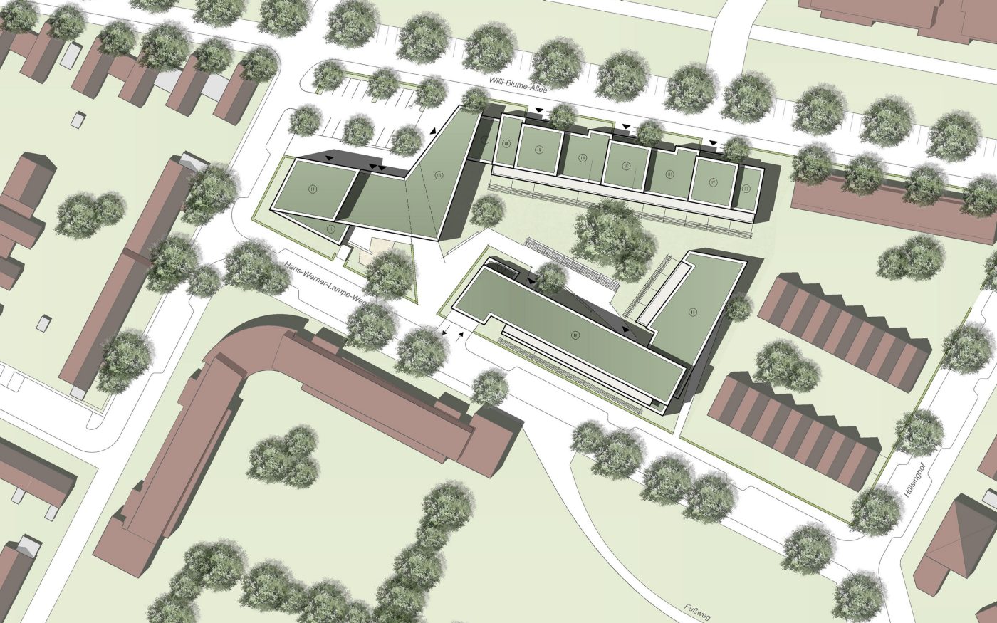 R102, S8- und T7-49,0-MW, Poroton plus Riemchen, Passivhaus-Niveau, Hannover Misburg, Willi-Blume-Allee, Hans-Werner-Lampe-Weg, Kiefer Sander Architekten,, GETEC Immobilien