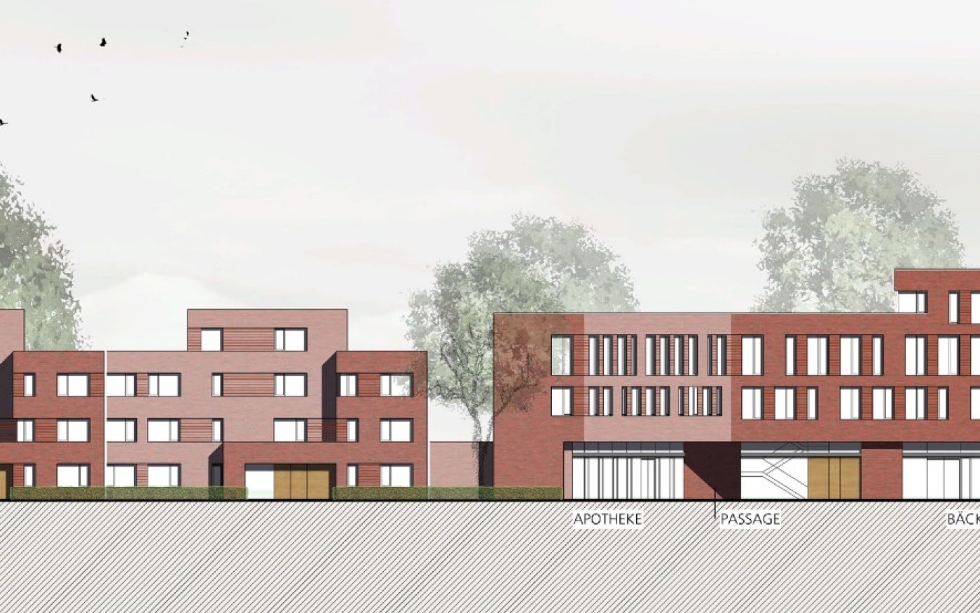 R102, S8- und T7-49,0-MW, Poroton plus Riemchen, Passivhaus-Niveau, Hannover Misburg, Willi-Blume-Allee, Hans-Werner-Lampe-Weg, Kiefer Sander Architekten,, GETEC Immobilien