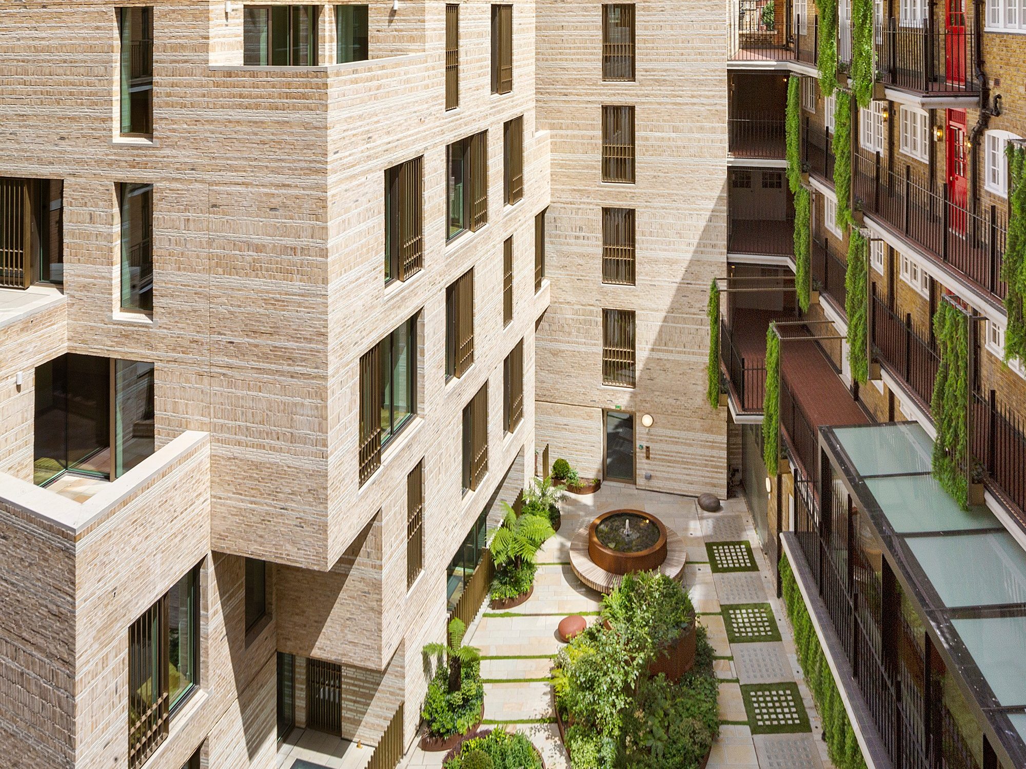Courtyard of building