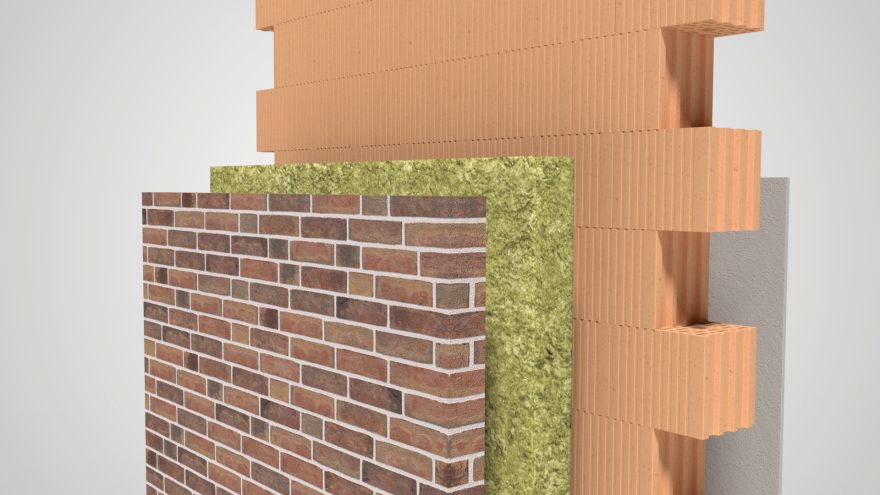 3D Wandaufbau zweischalig