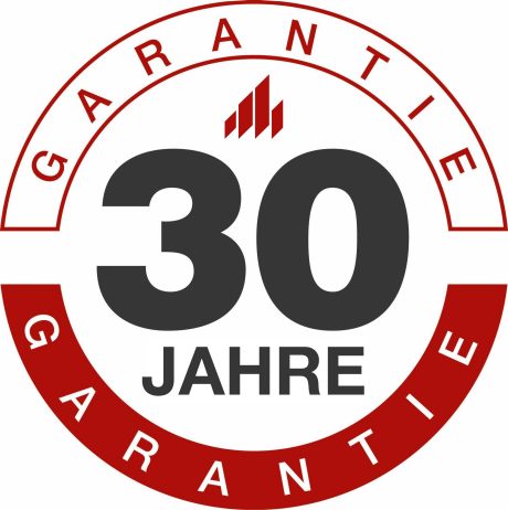 Logo warranty 30 years Koramic roof tiles and helppieces. Warranty of thirty years on breaking strength, waterproofness and frost resistance (with correct compliance of the instructions) and uses this standard for the whole range of roof tiles and helppieces.