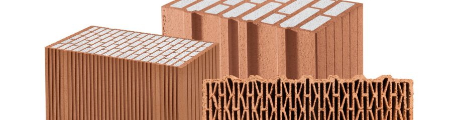 Poroton blocks together