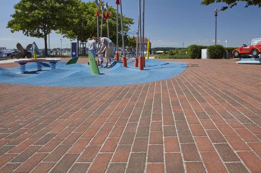 playground, lake, children, people,