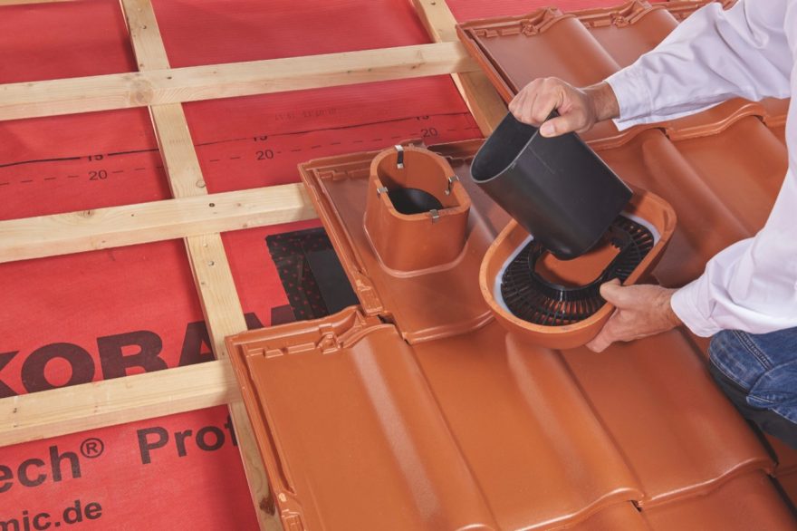 Installation guide of roof vent, engage the adapter