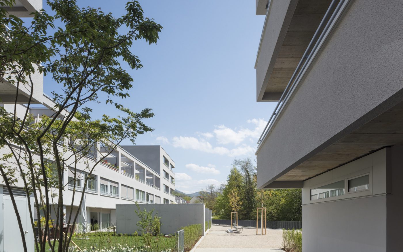 Freivogel Mayer Architekten, Wohnen an der Oos, Stadtreparatur, Flächenrecyckling, Beispielhaftes Bauen AKBW, Hugo Häring 2023