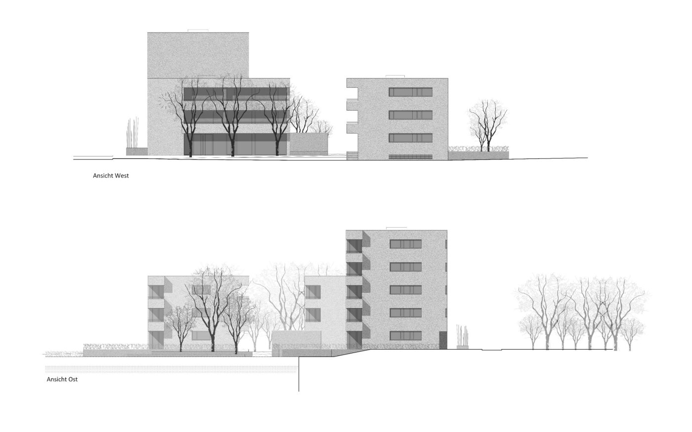 Freivogel Mayer Architekten, Wohnen an der Oos, Stadtreparatur, Flächenrecyckling, Beispielhaftes Bauen AKBW, Hugo Häring 2023