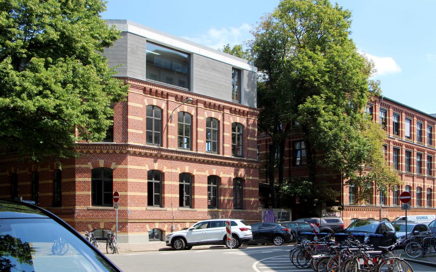 kontorhaus, leipzig, aufstockung, aufbau, sanierung, renovation, poroton, s9-mw, hlz 17,5-1,2, pfz 24,0, ziegeldecke,  brick-ceiling,knoche architekten