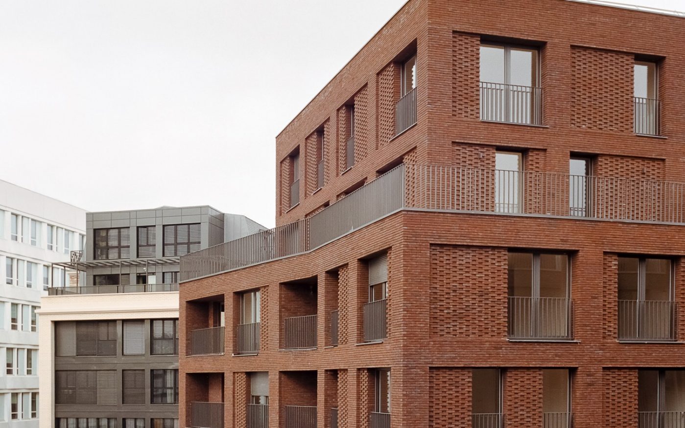 88 housing units Pantin, Brick Award 22 Category "Living together", Architects: Avenier Cornejo Architects, view from outside