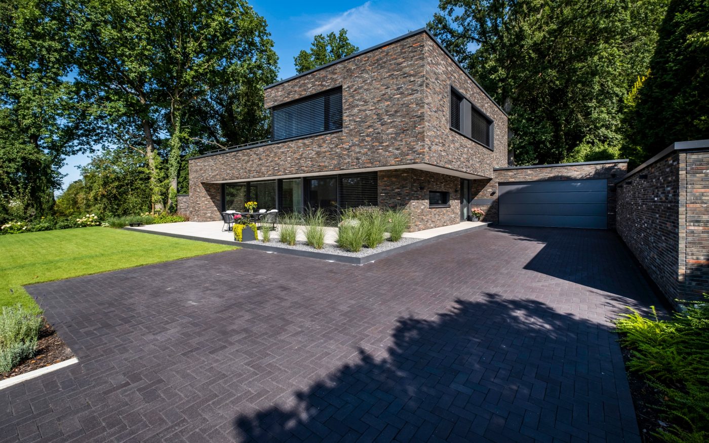 Engelshove Architekten, Terca Eco-brick Archipolis Onyx Zwart und Cadet Zwart (10%), Objektsortierung, Poroton Plan-T18,  ZWP-Plan,, Pflasterklinker Penter Ares