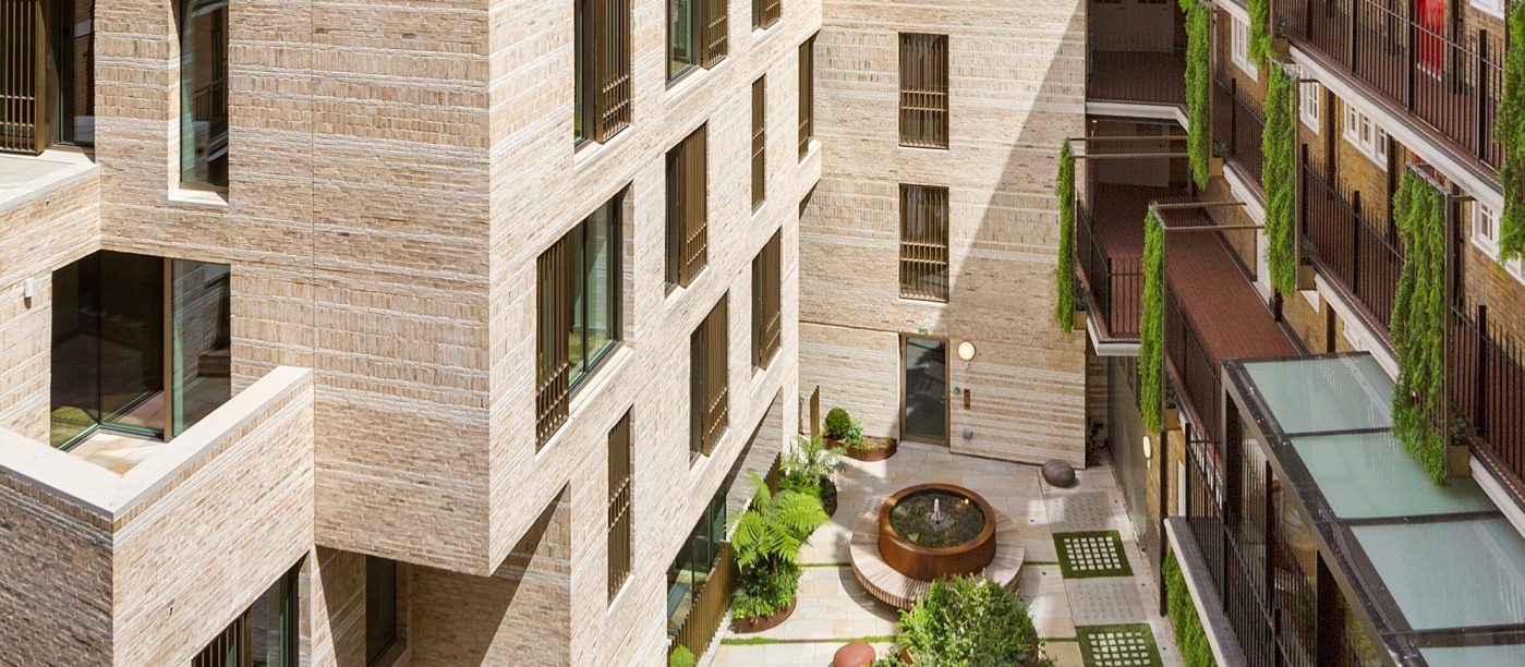 Courtyard of building