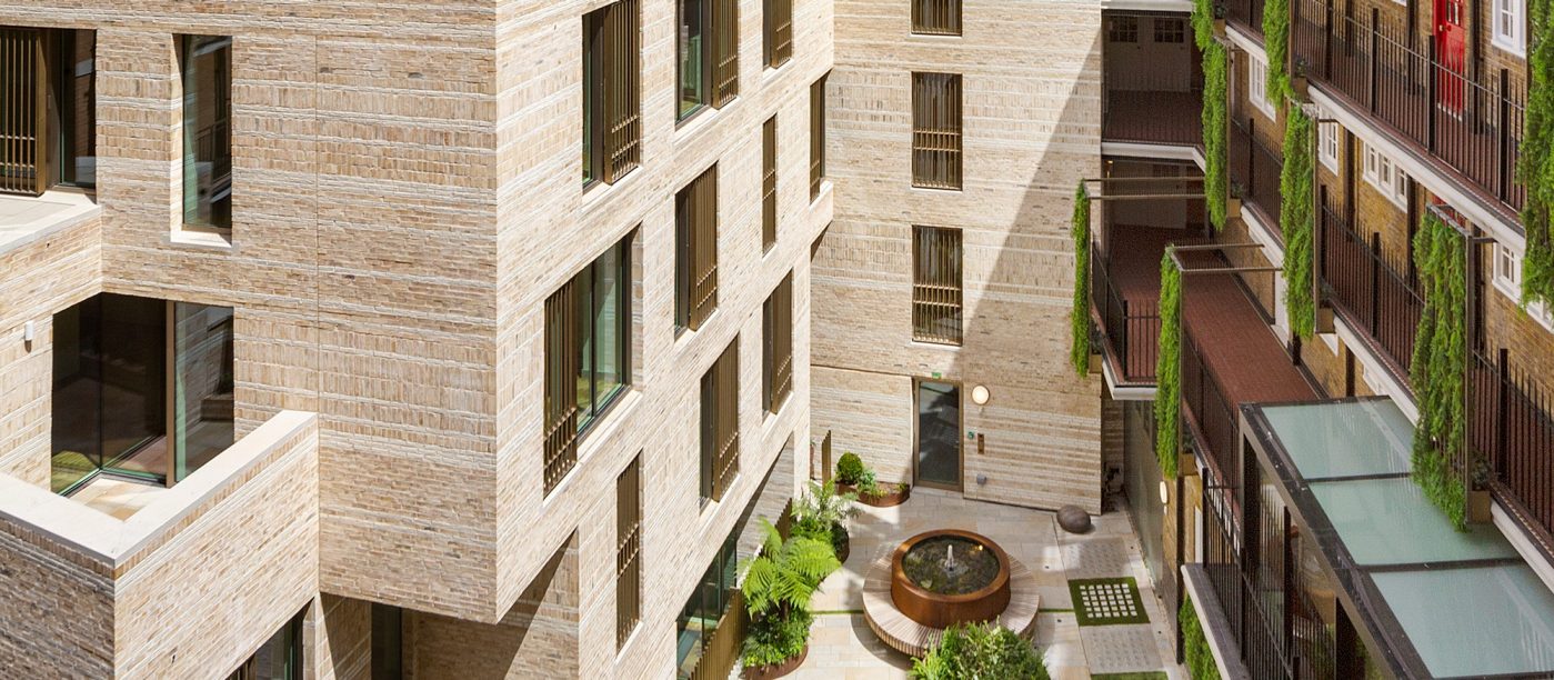Courtyard of building