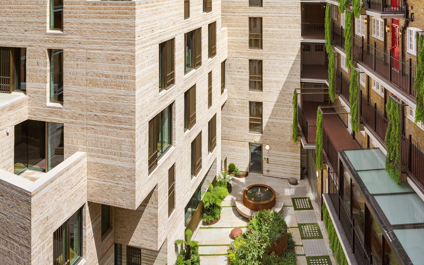 Courtyard of building